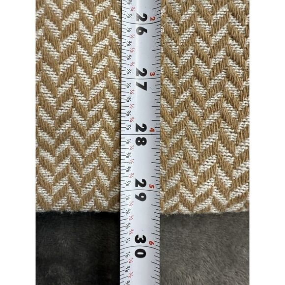 Anine Bing Herringbone Tweed Classic Blazer Tan/White Jacket XL - Picture 12 of 15